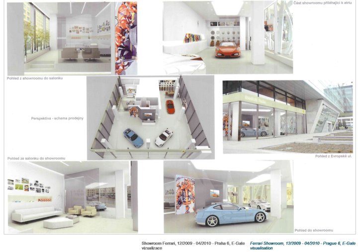 Showroom Ferrari – Praha 6, E-Gate