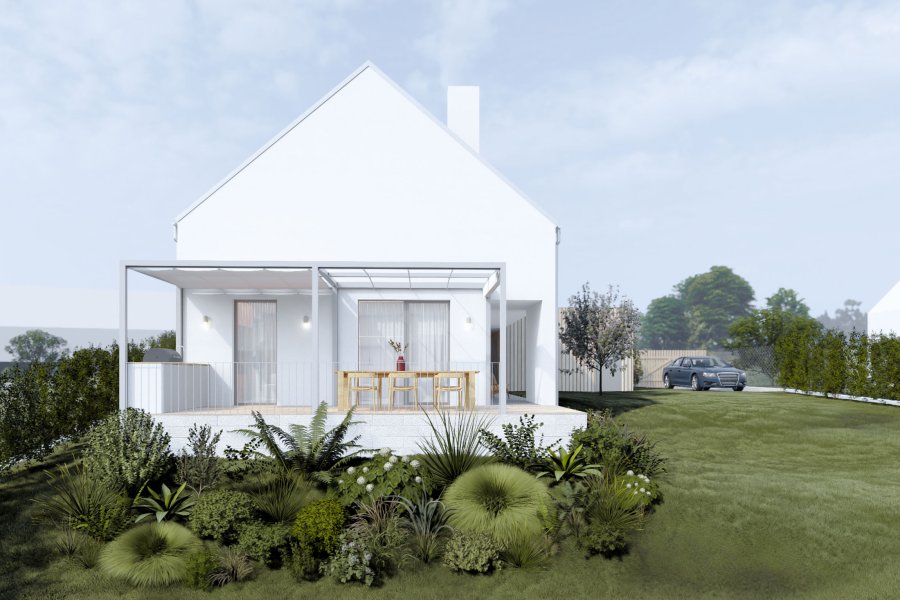 Vesnický dům se zápražím