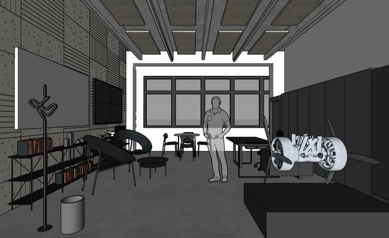 Přestavba dílen na kanceláře