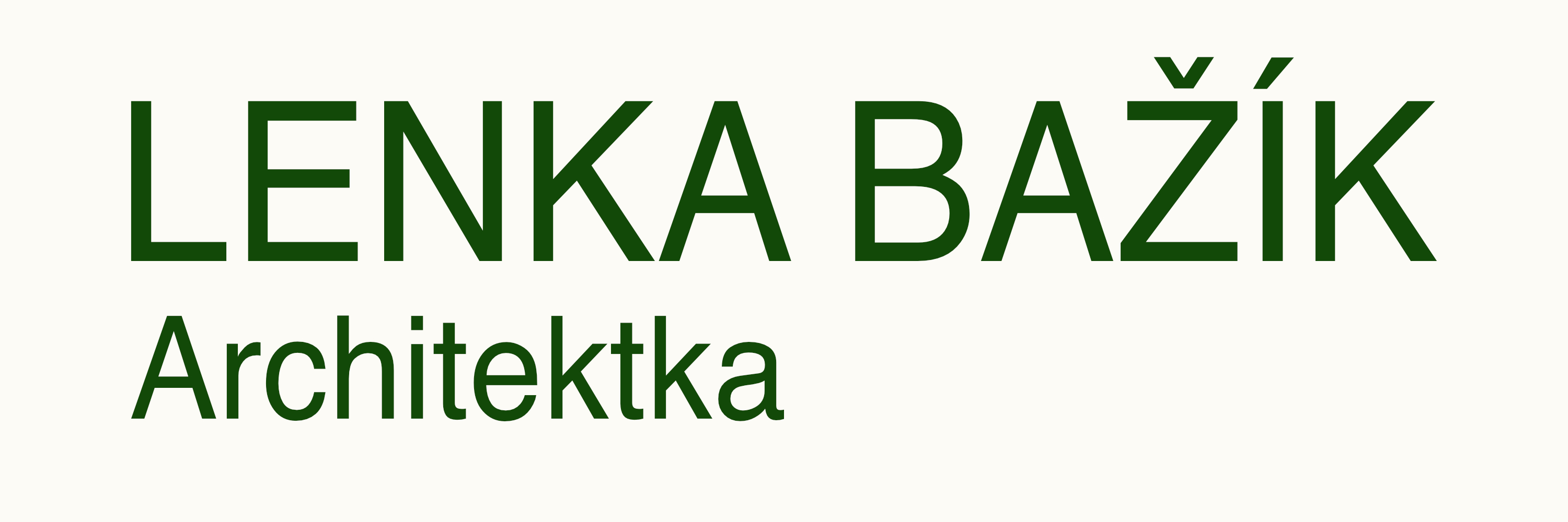 Lenka Bažík Architektka